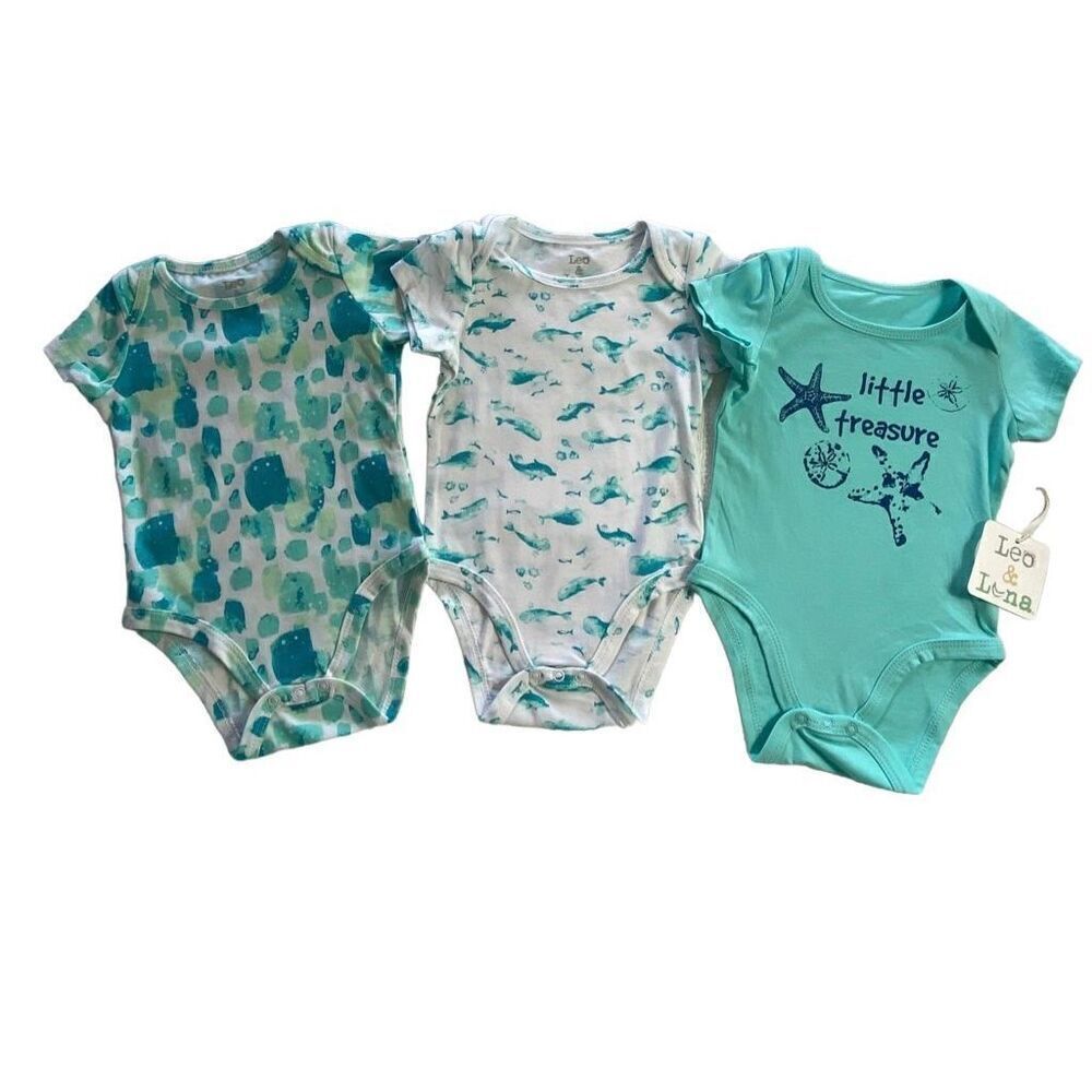 LEO & LUNA BOYS 0-3 MONTH 3-PIECE ONSIE